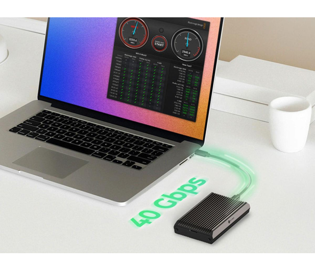 ICY BOX M2 NVMe USB4 gen 3x2 40 Gbit/s IB-1920M-C42 - 1363139 - zdjęcie 2